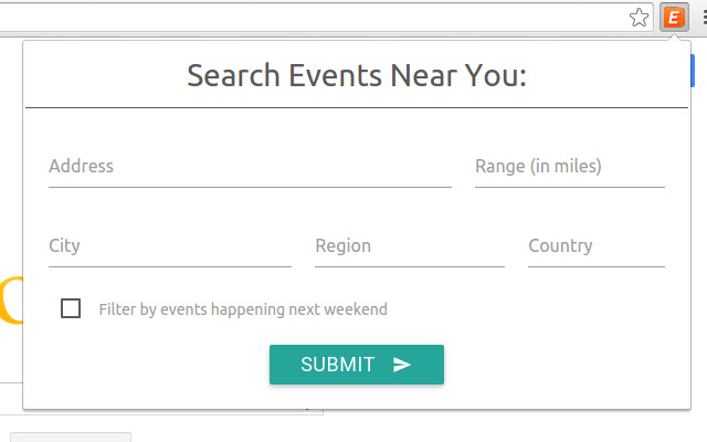Event Finder from Chrome web store to be run with OffiDocs Chromium online Event Finder from Chrome web store to be run with OffiDocs Chromium online