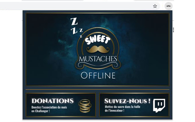 Extension Live de SweetMustaches from Chrome web store to be run with OffiDocs Chromium online Extension Live de SweetMustaches from Chrome web store to be run with OffiDocs Chromium online