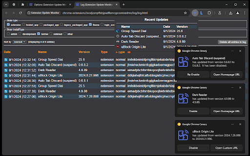 Extension Update Monitor from Chrome web store to be run with OffiDocs Chromium online Extension Update Monitor from Chrome web store to be run with OffiDocs Chromium online