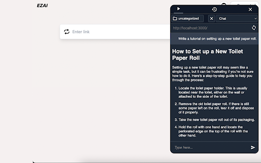 Ezai Genie from Chrome web store to be run with OffiDocs Chromium online Ezai Genie from Chrome web store to be run with OffiDocs Chromium online