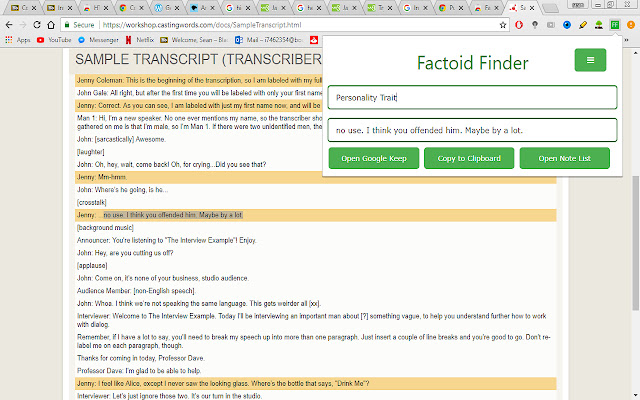 Factoid Finder from Chrome web store to be run with OffiDocs Chromium online Factoid Finder from Chrome web store to be run with OffiDocs Chromium online