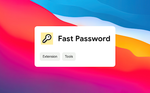 Fast Password from Chrome web store to be run with OffiDocs Chromium online Fast Password from Chrome web store to be run with OffiDocs Chromium online