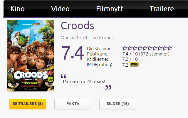 Filmweb.no IMDB ratings from Chrome web store to be run with OffiDocs Chromium online Filmweb.no IMDB ratings from Chrome web store to be run with OffiDocs Chromium online