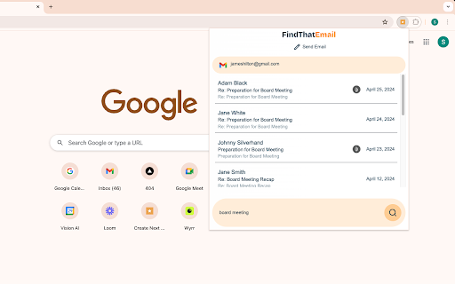 Find That Email from Chrome web store to be run with OffiDocs Chromium online Find That Email from Chrome web store to be run with OffiDocs Chromium online