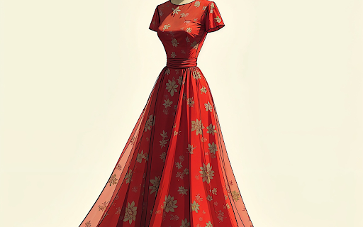 Flared red dress from Chrome web store to be run with OffiDocs Chromium online Flared red dress from Chrome web store to be run with OffiDocs Chromium online