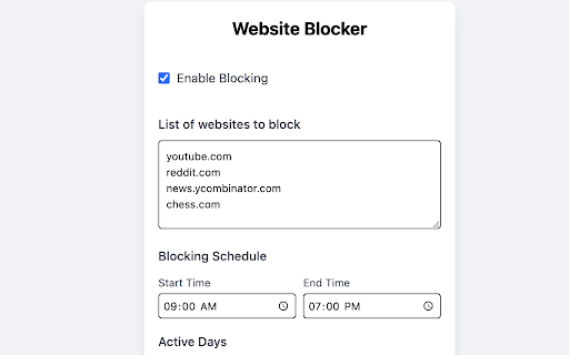 FocusBlocker from Chrome web store to be run with OffiDocs Chromium online FocusBlocker from Chrome web store to be run with OffiDocs Chromium online