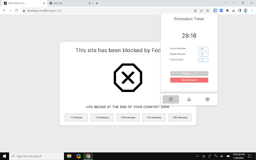 FocusBlock: Website Blocker Pomodoro Timer from Chrome web store to be run with OffiDocs Chromium online FocusBlock: Website Blocker Pomodoro Timer from Chrome web store to be run with OffiDocs Chromium online