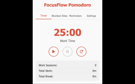 FocusFlow Pomodoro from Chrome web store to be run with OffiDocs Chromium online FocusFlow Pomodoro from Chrome web store to be run with OffiDocs Chromium online