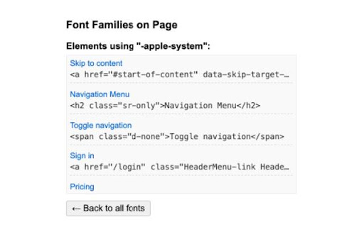 Font Family Detector from Chrome web store to be run with OffiDocs Chromium online Font Family Detector from Chrome web store to be run with OffiDocs Chromium online