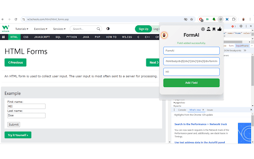 FormAI Auto Form Filler AI (GPT 4o Integrated) from Chrome web store to be run with OffiDocs Chromium online FormAI Auto Form Filler AI (GPT 4o Integrated) from Chrome web store to be run with OffiDocs Chromium online