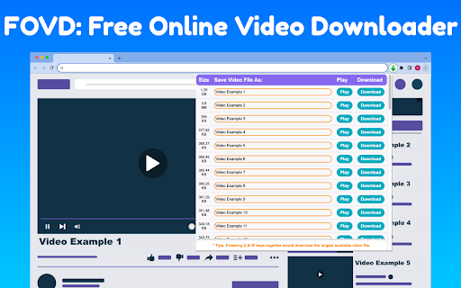 FOVD: Free Online Video Downloader from Chrome web store to be run with OffiDocs Chromium online FOVD: Free Online Video Downloader from Chrome web store to be run with OffiDocs Chromium online