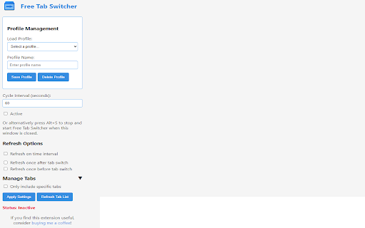 FreeTabSwitcher from Chrome web store to be run with OffiDocs Chromium online FreeTabSwitcher from Chrome web store to be run with OffiDocs Chromium online