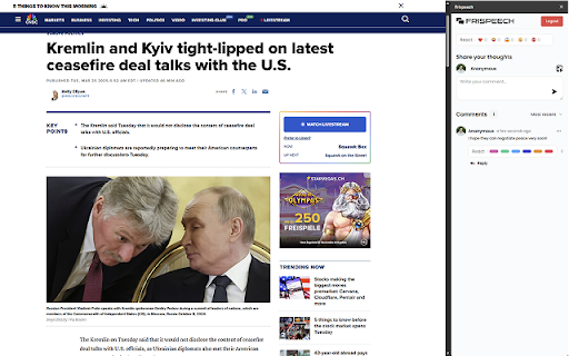 FRISPEECH – Comment on Any Website Anonymously from Chrome web store to be run with OffiDocs Chromium online FRISPEECH – Comment on Any Website Anonymously from Chrome web store to be run with OffiDocs Chromium online
