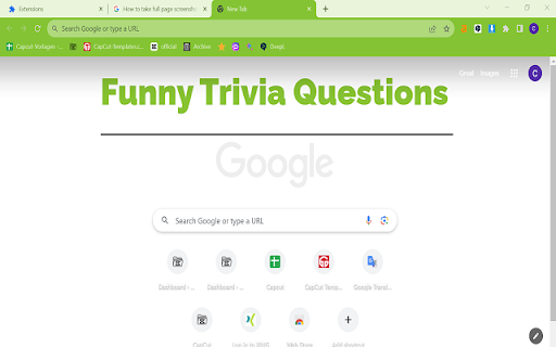 funnytriviaquestions from Chrome web store to be run with OffiDocs Chromium online funnytriviaquestions from Chrome web store to be run with OffiDocs Chromium online