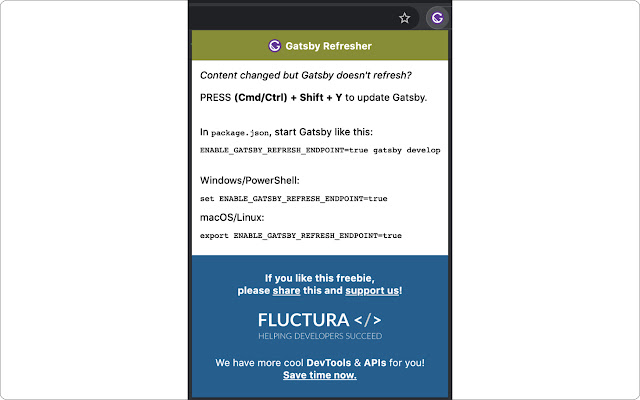 Gatsby Refresher from Chrome web store to be run with OffiDocs Chromium online Gatsby Refresher from Chrome web store to be run with OffiDocs Chromium online