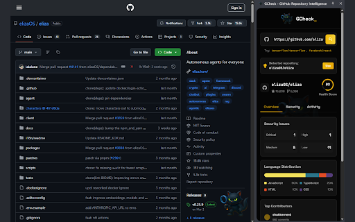 GCheck GitHub Repository Intelligence from Chrome web store to be run with OffiDocs Chromium online GCheck GitHub Repository Intelligence from Chrome web store to be run with OffiDocs Chromium online