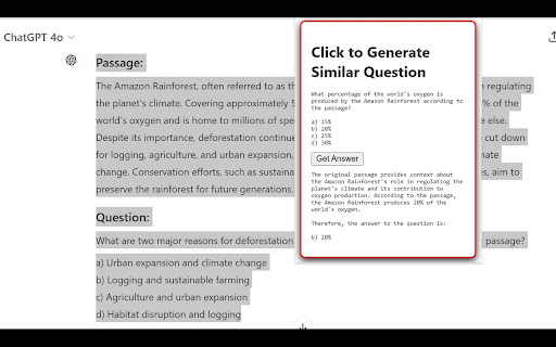 Generate Similar Questions from Chrome web store to be run with OffiDocs Chromium online Generate Similar Questions from Chrome web store to be run with OffiDocs Chromium online