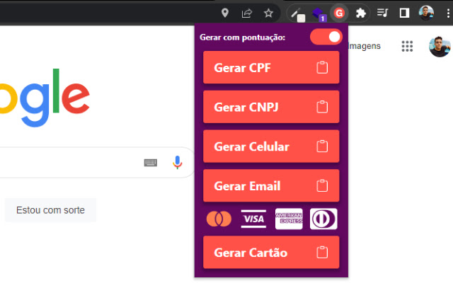 Gerador de Dados from Chrome web store to be run with OffiDocs Chromium online Gerador de Dados from Chrome web store to be run with OffiDocs Chromium online