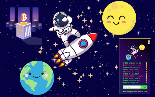 Get Real Time Crypto Prices from Chrome web store to be run with OffiDocs Chromium online Get Real Time Crypto Prices from Chrome web store to be run with OffiDocs Chromium online