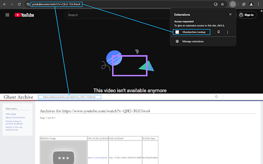 Ghostarchive Lookup from Chrome web store to be run with OffiDocs Chromium online Ghostarchive Lookup from Chrome web store to be run with OffiDocs Chromium online