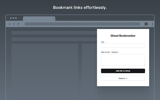 Ghost Bookmarker from Chrome web store to be run with OffiDocs Chromium online Ghost Bookmarker from Chrome web store to be run with OffiDocs Chromium online