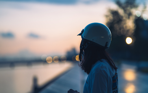 Girl wearing a helmet by the river from Chrome web store to be run with OffiDocs Chromium online Girl wearing a helmet by the river from Chrome web store to be run with OffiDocs Chromium online