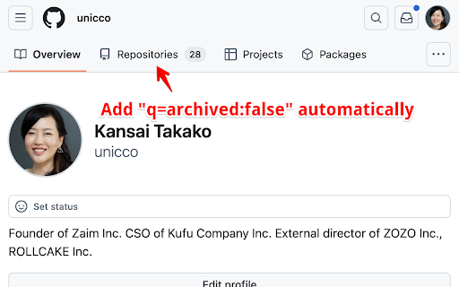 GitHub Archive Filter from Chrome web store to be run with OffiDocs Chromium online GitHub Archive Filter from Chrome web store to be run with OffiDocs Chromium online