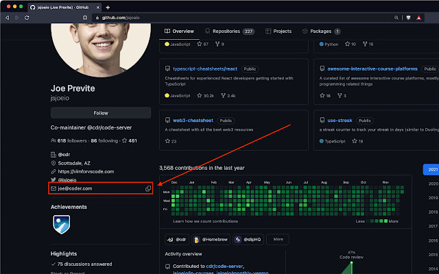 GitHub Email Extension from Chrome web store to be run with OffiDocs Chromium online GitHub Email Extension from Chrome web store to be run with OffiDocs Chromium online