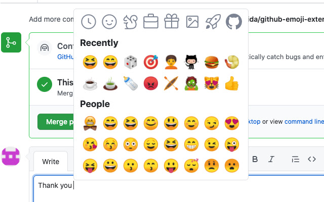 GitHub Emoji Extension from Chrome web store to be run with OffiDocs Chromium online GitHub Emoji Extension from Chrome web store to be run with OffiDocs Chromium online