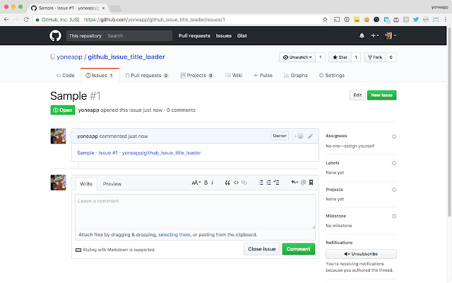 GitHub Issue Title Loader from Chrome web store to be run with OffiDocs Chromium online GitHub Issue Title Loader from Chrome web store to be run with OffiDocs Chromium online