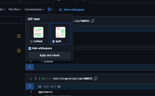 GitHub PR Whitespace Hider from Chrome web store to be run with OffiDocs Chromium online GitHub PR Whitespace Hider from Chrome web store to be run with OffiDocs Chromium online