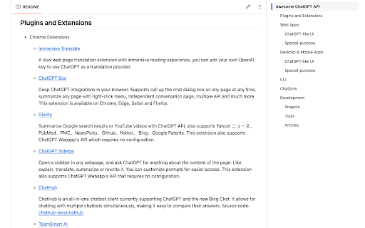 GitHub TOC Sidebar from Chrome web store to be run with OffiDocs Chromium online GitHub TOC Sidebar from Chrome web store to be run with OffiDocs Chromium online