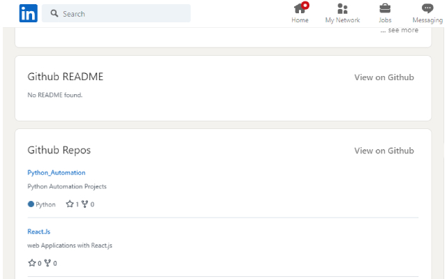 Github Viewer for LinkedIn from Chrome web store to be run with OffiDocs Chromium online Github Viewer for LinkedIn from Chrome web store to be run with OffiDocs Chromium online