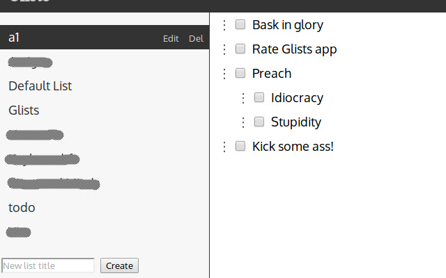 Glists from Chrome web store to be run with OffiDocs Chromium online Glists from Chrome web store to be run with OffiDocs Chromium online