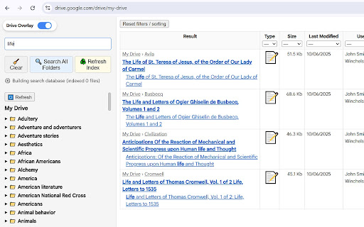 Google Drive Search Overlay from Chrome web store to be run with OffiDocs Chromium online Google Drive Search Overlay from Chrome web store to be run with OffiDocs Chromium online