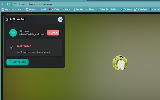 Google Meet AI Notestaker from Chrome web store to be run with OffiDocs Chromium online Google Meet AI Notestaker from Chrome web store to be run with OffiDocs Chromium online