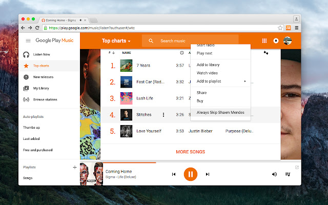 Google Music Artist Skipper from Chrome web store to be run with OffiDocs Chromium online Google Music Artist Skipper from Chrome web store to be run with OffiDocs Chromium online