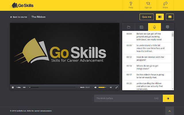 GoSkills Online Courses from Chrome web store to be run with OffiDocs Chromium online GoSkills Online Courses from Chrome web store to be run with OffiDocs Chromium online