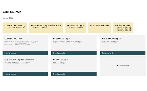 Gradescope Assignment Due Dates from Chrome web store to be run with OffiDocs Chromium online Gradescope Assignment Due Dates from Chrome web store to be run with OffiDocs Chromium online