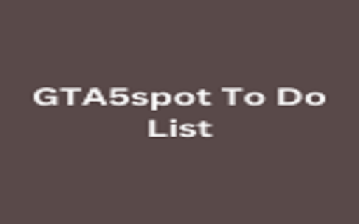 GTA5spot To Do List from Chrome web store to be run with OffiDocs Chromium online GTA5spot To Do List from Chrome web store to be run with OffiDocs Chromium online