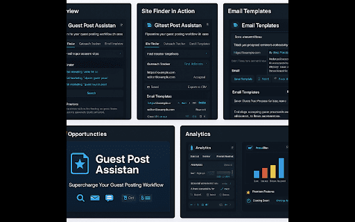 Guest Post Assistant – Outreach Email Templates from Chrome web store to be run with OffiDocs Chromium online Guest Post Assistant – Outreach Email Templates from Chrome web store to be run with OffiDocs Chromium online
