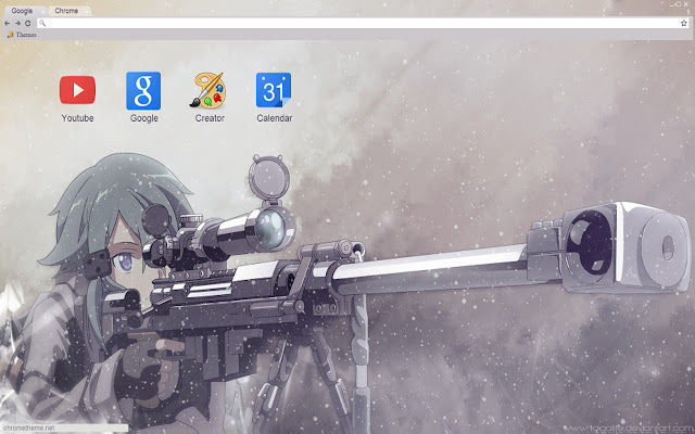 Gun Gale Online Snipe Sinon theme 1366x768 from Chrome web store to be run with OffiDocs Chromium online Gun Gale Online Snipe Sinon theme 1366x768 from Chrome web store to be run with OffiDocs Chromium online