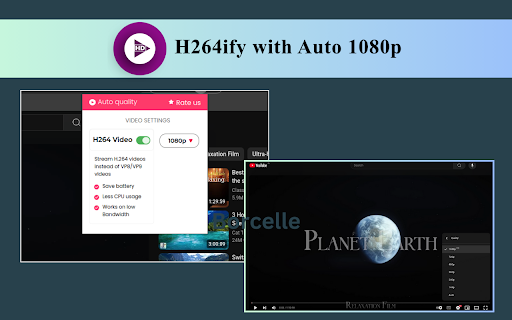 H264ify With Auto 1080 from Chrome web store to be run with OffiDocs Chromium online H264ify With Auto 1080 from Chrome web store to be run with OffiDocs Chromium online