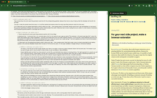Hackernews Sidebar from Chrome web store to be run with OffiDocs Chromium online Hackernews Sidebar from Chrome web store to be run with OffiDocs Chromium online