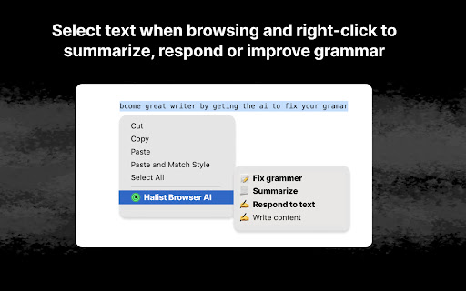 Halist AI from Chrome web store to be run with OffiDocs Chromium online Halist AI from Chrome web store to be run with OffiDocs Chromium online