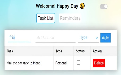 Happy Reminder from Chrome web store to be run with OffiDocs Chromium online Happy Reminder from Chrome web store to be run with OffiDocs Chromium online