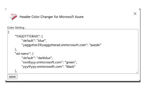 Header Color Changer for Microsoft Azure from Chrome web store to be run with OffiDocs Chromium online Header Color Changer for Microsoft Azure from Chrome web store to be run with OffiDocs Chromium online