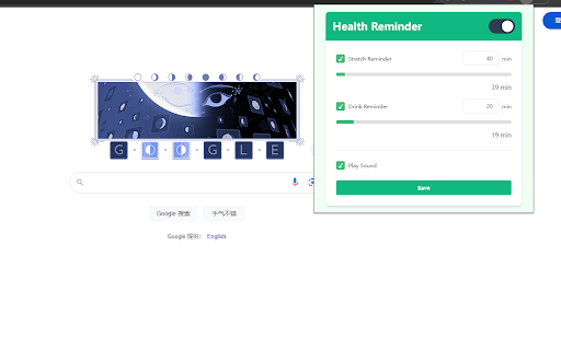 Health Reminder from Chrome web store to be run with OffiDocs Chromium online Health Reminder from Chrome web store to be run with OffiDocs Chromium online