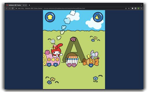 Hello Kitty My Melody ABC HTML5 Game from Chrome web store to be run with OffiDocs Chromium online Hello Kitty My Melody ABC HTML5 Game from Chrome web store to be run with OffiDocs Chromium online