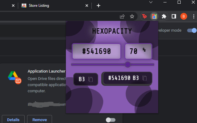 Hexopacity from Chrome web store to be run with OffiDocs Chromium online Hexopacity from Chrome web store to be run with OffiDocs Chromium online